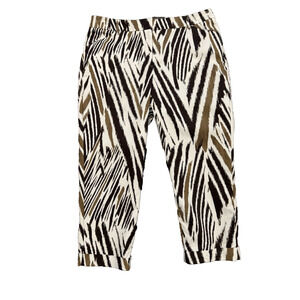 So Slimming By Chico’s Women’s Cropped Pant Size 2.5 Cuffed